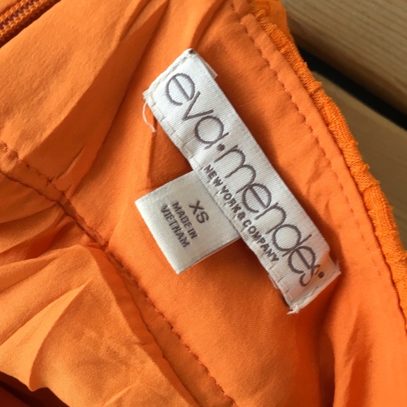NWT Eva Mendes New York & Company orange Skirt  XS - Picture 4 of 6
